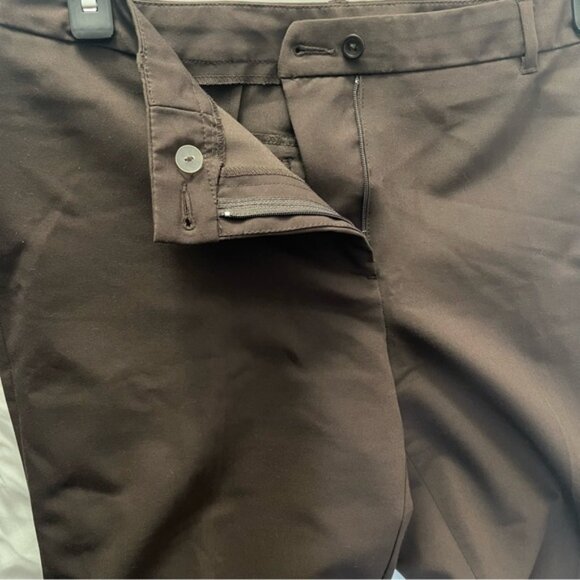 Chico's Straight Leg Dress Pants Brown Size 1.5 (10) - Picture 4 of 8